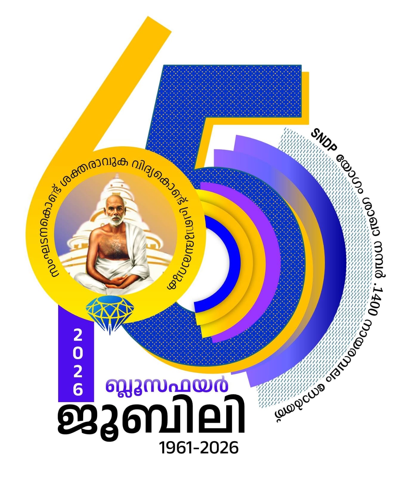 എസ്.എൻ.ഡി.പി യോഗം 1400 — 65-ാം വാർഷിക ജൂബിലി ലോഗോ